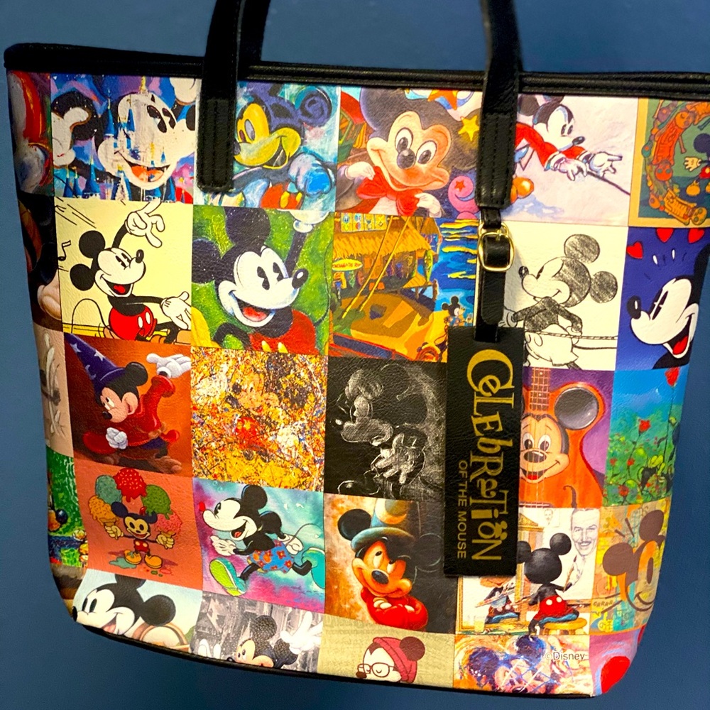Disney Loungefly Celebrate Mickey Mouse tote